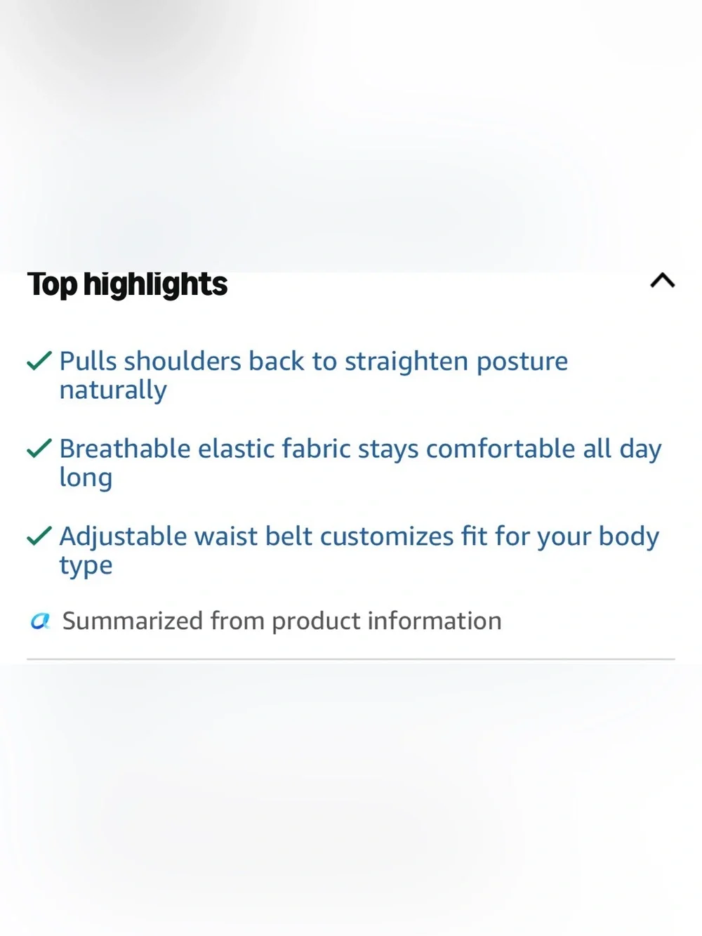 5/$30 Adjustable Black Posture Corrector Support Brace - Large NWT